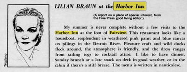 Harbor Inn (Harbor Bar) - Aug 1965 Ad